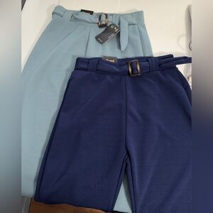 2 pair of Sparks Stretch Style Pants, Size Small. 1, Blue & 1, Seafoam. New.